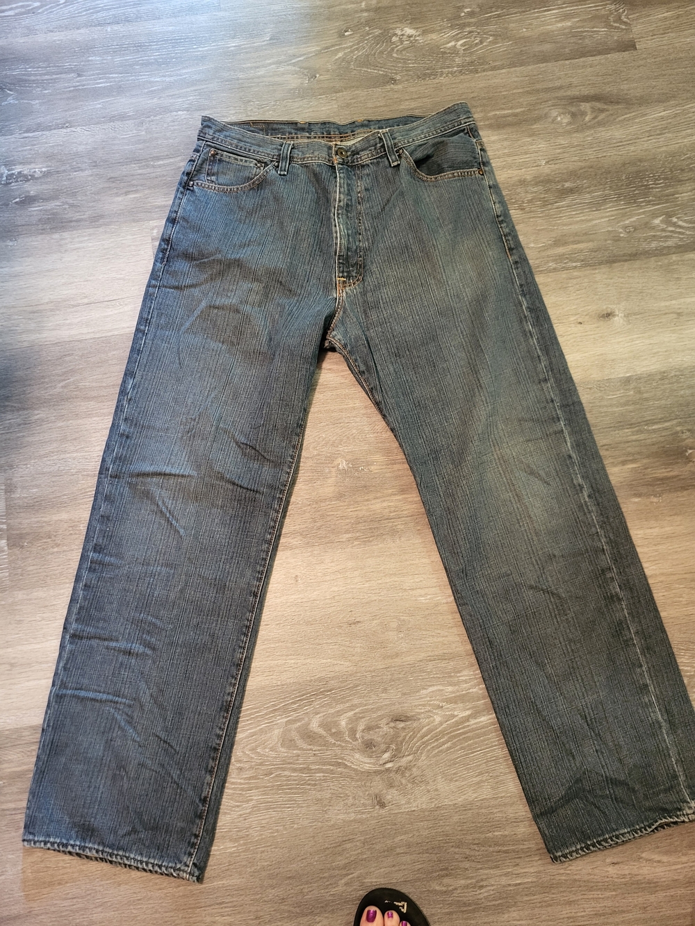 Ralph Lauren Men's Bootcut Jeans in Faded Blue